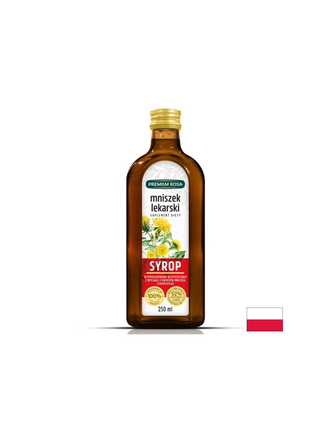 Сироп от глухарче с витамин C – Холестерол и детоксикация, 250 ml - Feel You