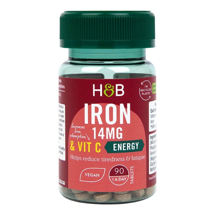 Желязо и витамин C (Iron and Vitamin C) 90 таблетки, H&B - Feel You