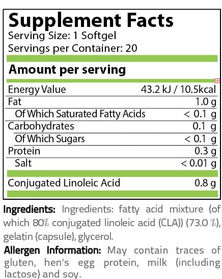 CLA BLISTER 800 mg - 20 дражета - Feel You