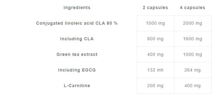 CLA and Green Tea plus L-Carnitine / 60 Caps - Feel You
