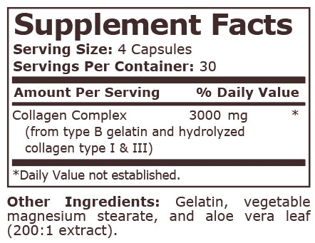 COLLAGEN PEPTIDES 750 mg - 120 Capsules - Feel You