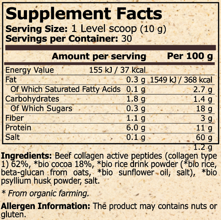 COLLAGEN SHAKE CHOCOLATE - 300 g - Feel You