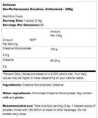 COR Performance CREATINE - 306 грама - Feel You