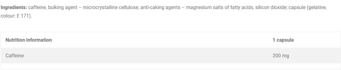 Caffeine Kick 200 mg - 60 капсули - Feel You