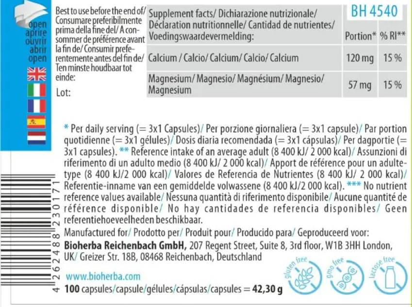 Calcium & Magnesium - 100 капсули - Feel You