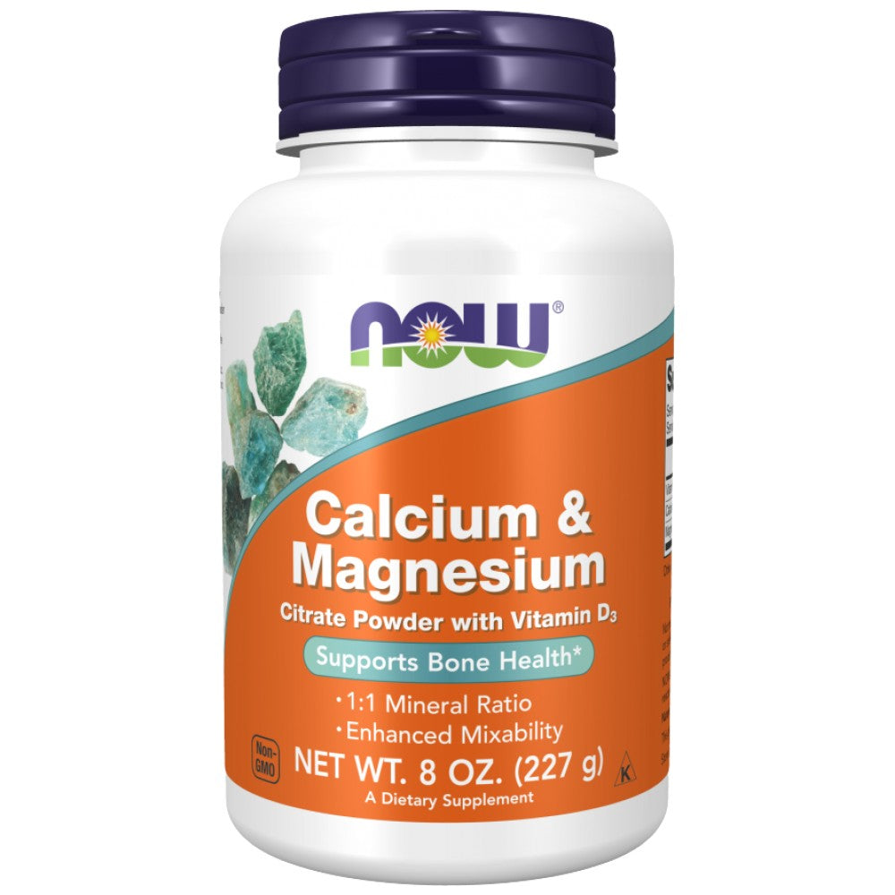 Calcium & Magnesium Citrate Powder with Vitamin D3 - 227 грама - Feel You