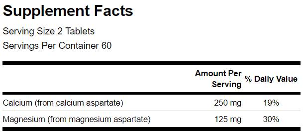 Calcium and Magnesium (Aspartate Complex) 120 Таблетки - Feel You
