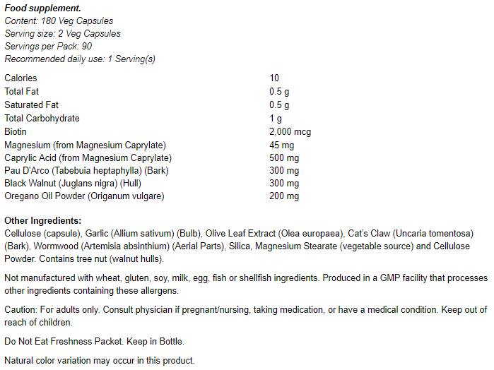 Candida Support | Candida Clear - 90 капсули - Feel You