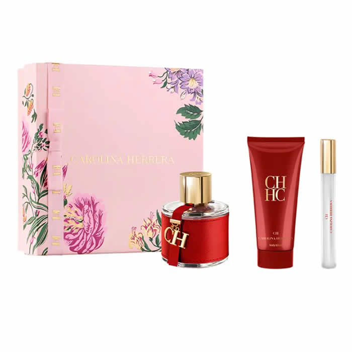 Carolina Herrera Ch Eau De Toilette Spray 100ml Set 3 Pieces - Feel You