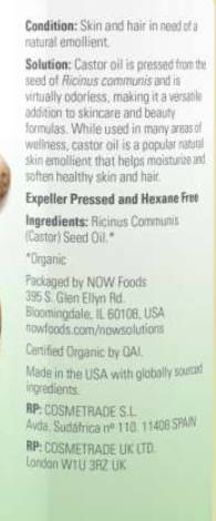 Castor Oil | 100% Certified Organic - 237 мл - Feel You