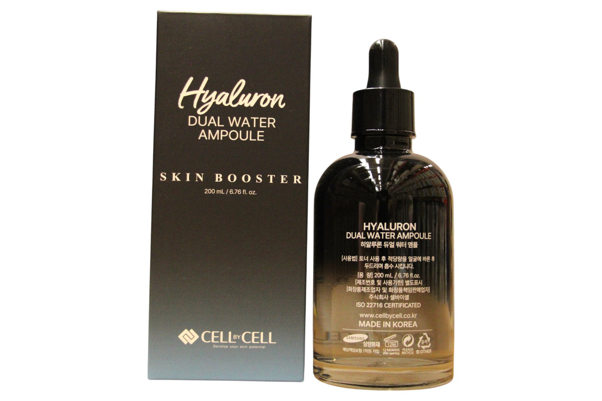 Cell By Cell, Dual Water Ampoule, Hyaluronic Acid, Hydrating & Soothing, Serum, For Face, 200 ml - Feel You