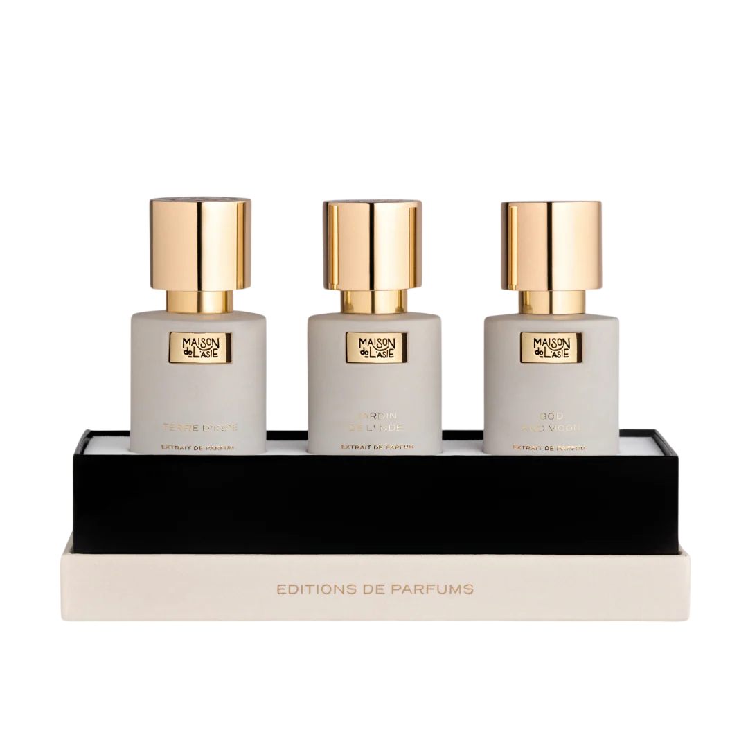 Chapitre 04 Set Maison De L'Asie: God and Moon, Extrait De Parfum, Unisex, 15 ml + Jardin de L'Inde, Extrait De Parfum, Unisex, 15 ml + Terre D'Inde, Extrait De Parfum, Unisex, 15 ml - Feel You