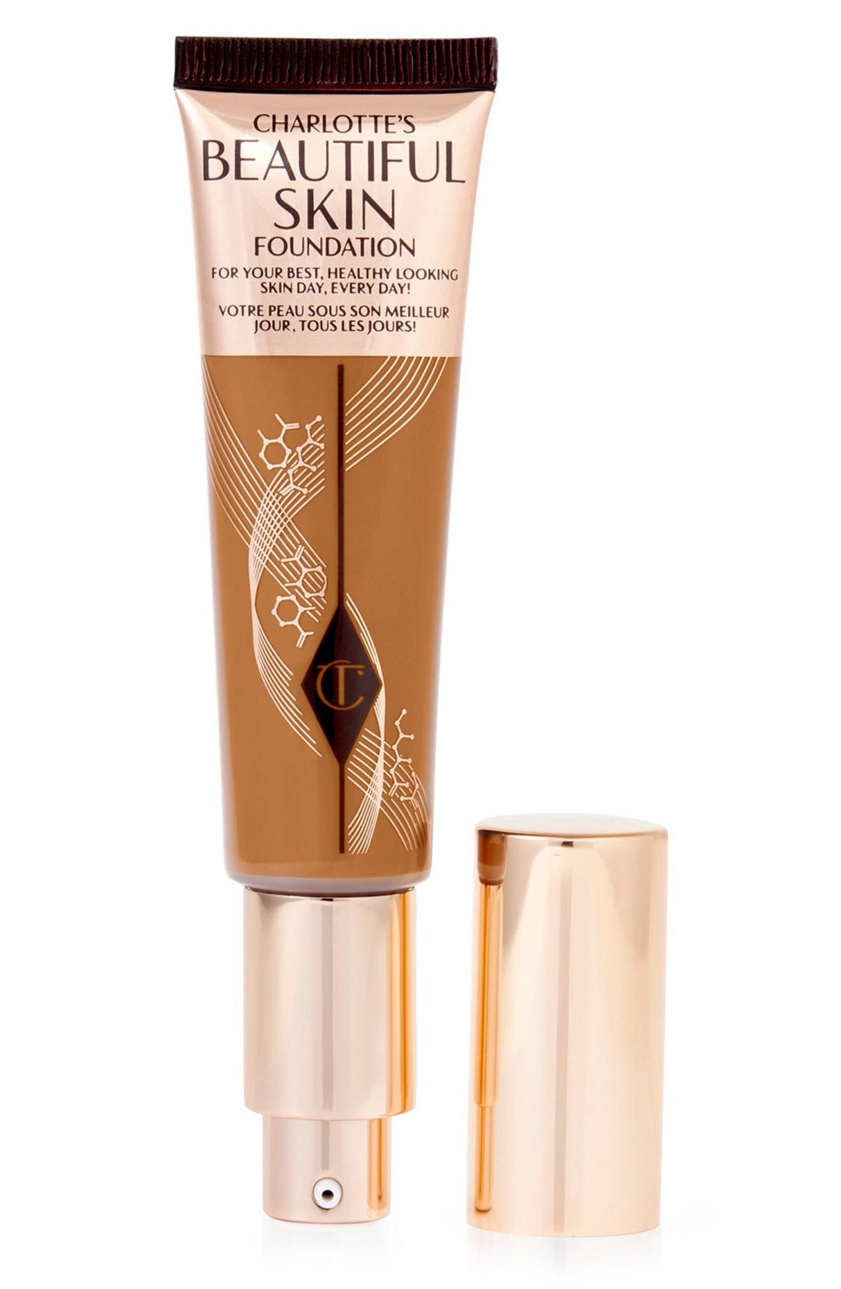 Charlotte Tilbury, Beautiful Skin Science + Colour, Radiant Finish, Liquid Foundation, 13, Warm Chaud, 30 ml - Feel You