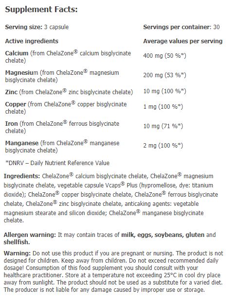 ChelaZone® MultiChel® Complete 6 Bisglycinate Chelate / 90 Vcaps - Feel You