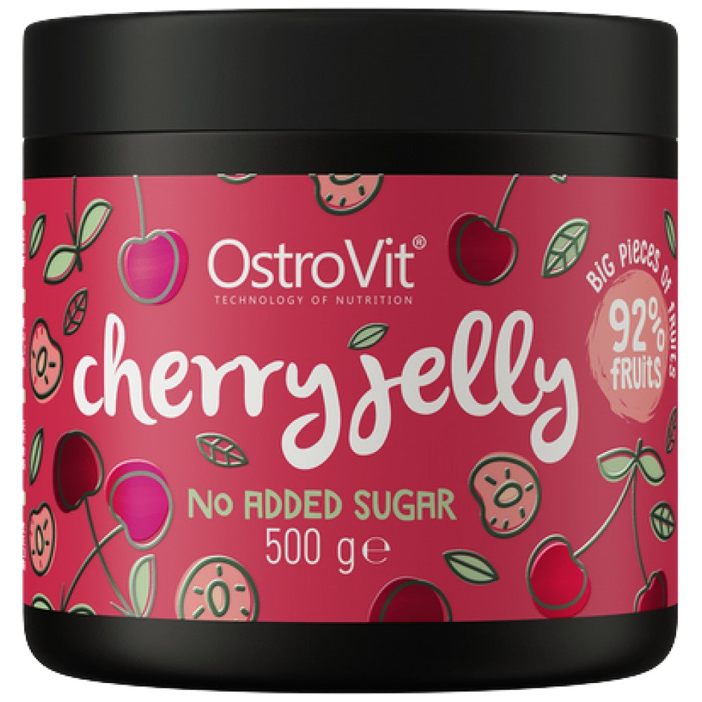 Cherry Jelly | 92% Real Fruits ~ No Added Sugar - 500 грама - Feel You