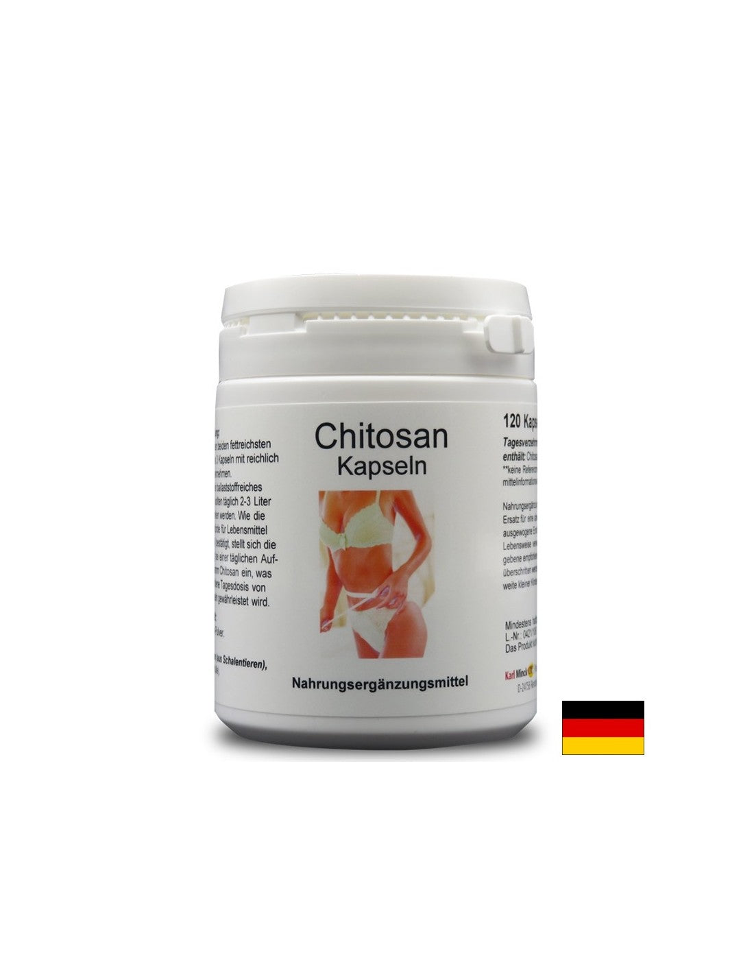 Chitosan - Хитозан - За поддържане на нормално телесно тегло, 120 капсули Karl Minck - Feel You