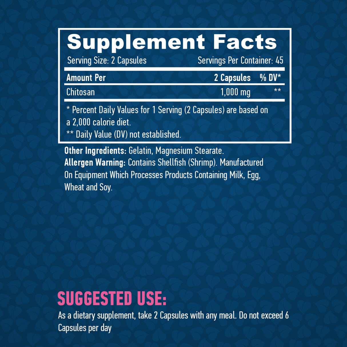 Chitosan 500mg. / 90 Caps. - Feel You