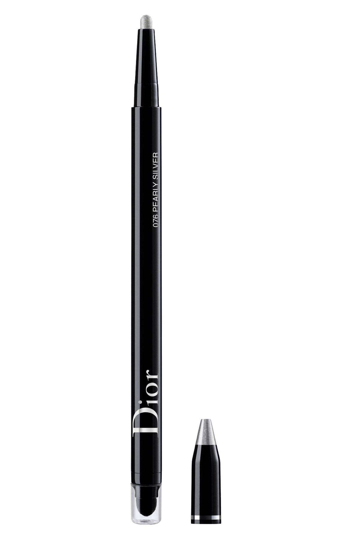 Christian Dior, Diorshow On Stage, Waterproof, Double-Ended, Kohl Eyeliner, 076, Silver Grey, 1.2 g - Feel You