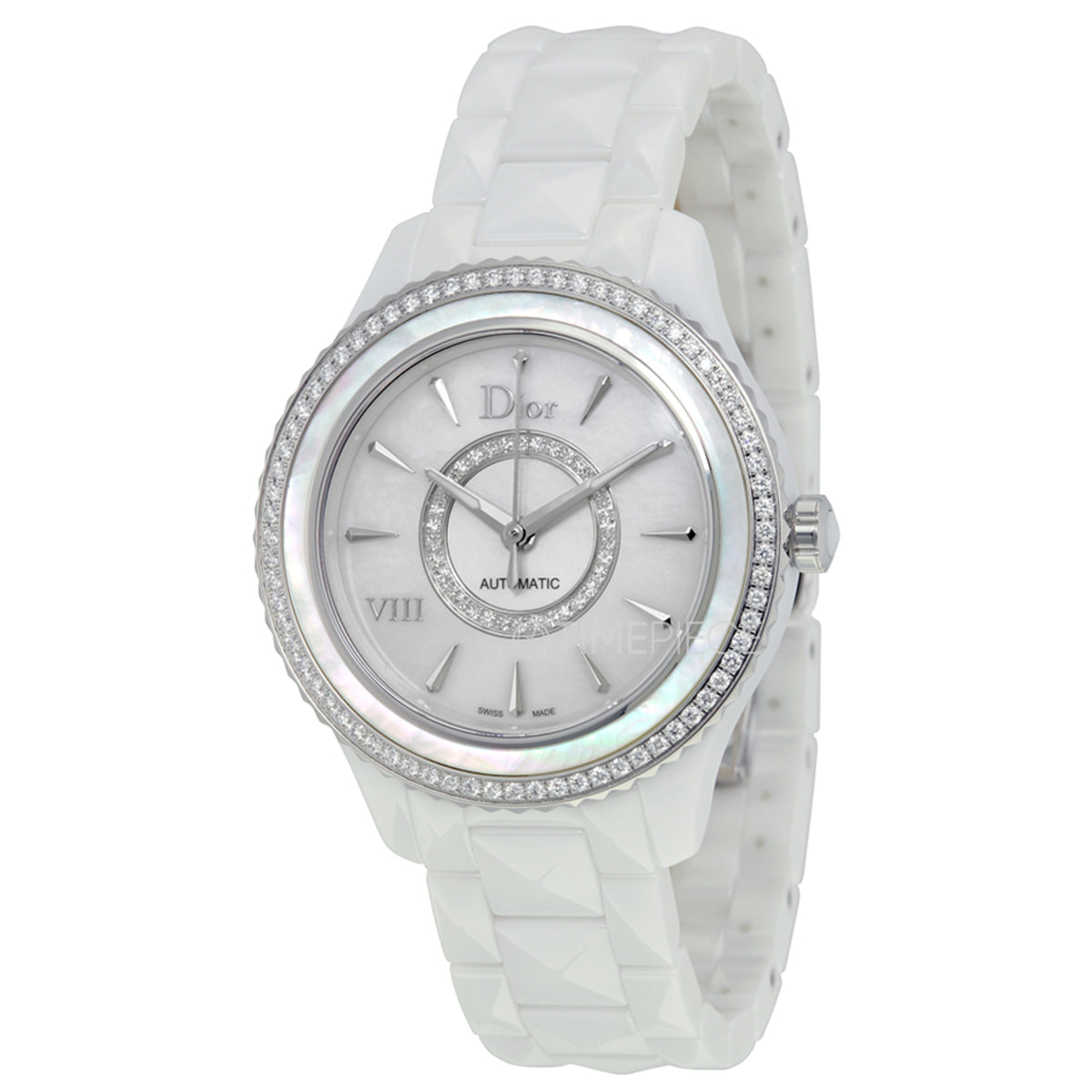 Christian Dior, VII, Quartz Ceramic Strap Watch, White, 38 mm, For Women - Feel You