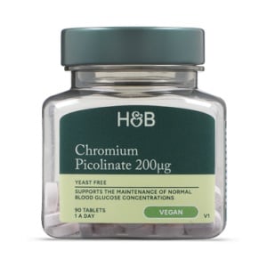Хром (Chromium Picolinate) 200мкг 90 таблетки, H&B - Feel You