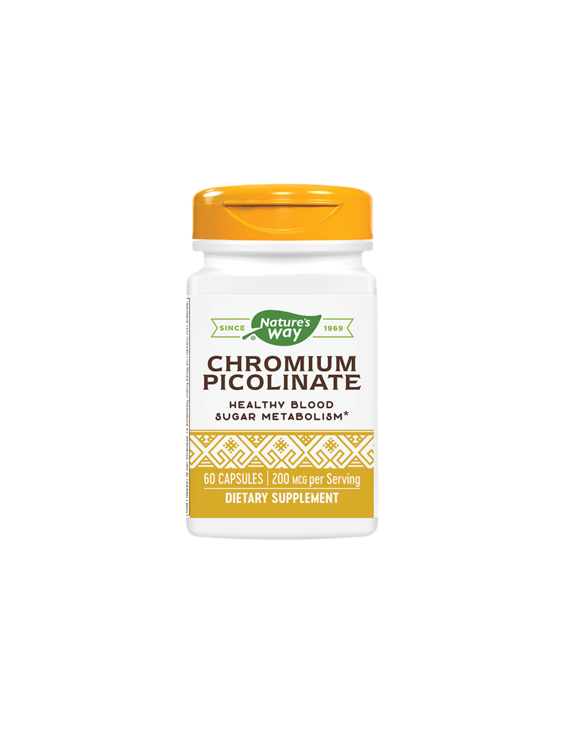 Chromium Picolinate/ Хром Пиколинат 200 mcg х 60 капсули Nature’s Way - Feel You