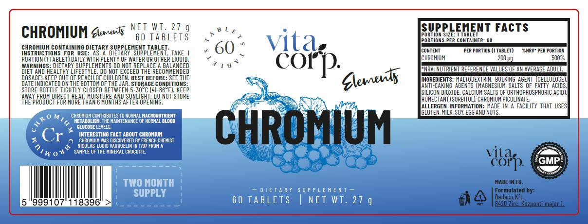 Chromium Picolinate 200 mcg - 60 Таблетки - Feel You