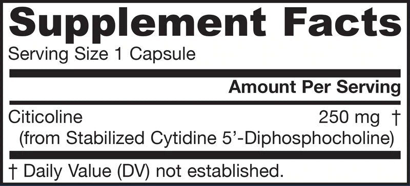 Citicoline (CDP Choline) 250mg. / 60 Caps. - Feel You