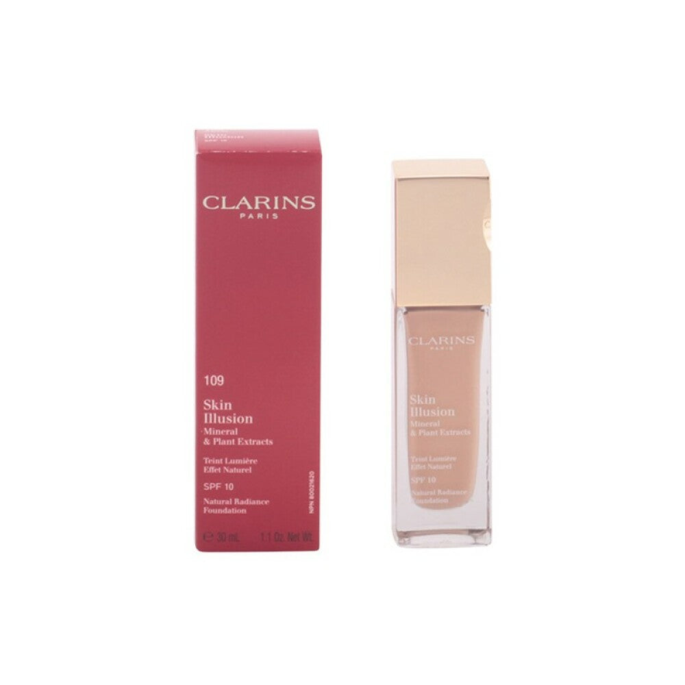Clarins, Skin Illusion, Colour Correcting, Liquid Foundation, 109, Wheat, SPF 15, 15 ml *Tester - Feel You