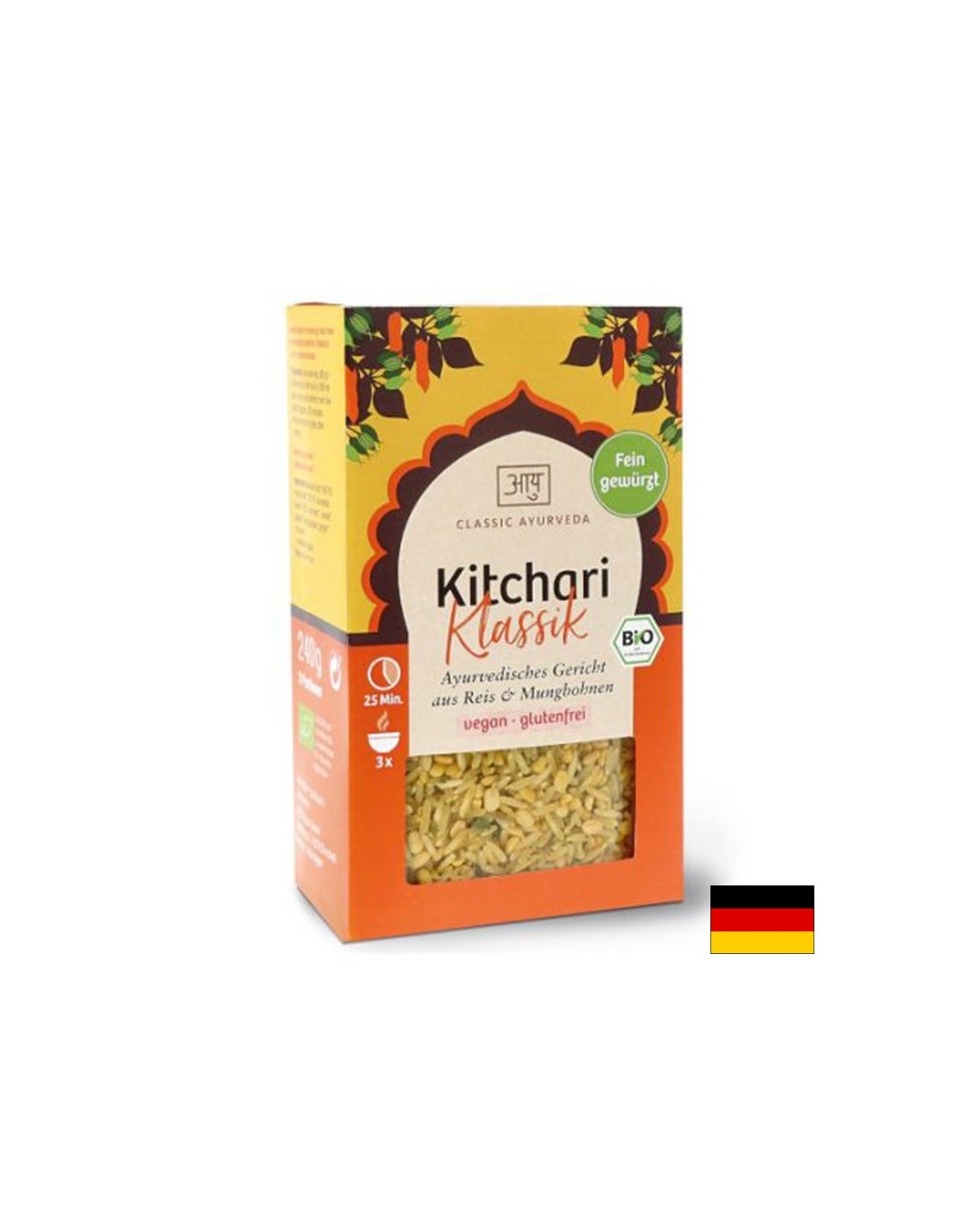 Аюрведично ястие с ориз басмати, боб мунг и подправки - Classic Ayurveda® Kitchari, 240 g - Feel You