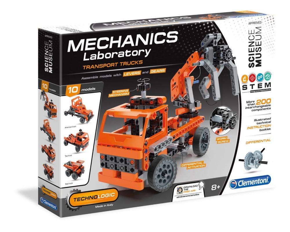 Clementoni, Mechanics Laboratory, Transport Trucks, Construction Set, For Boys, 8+ years - Feel You