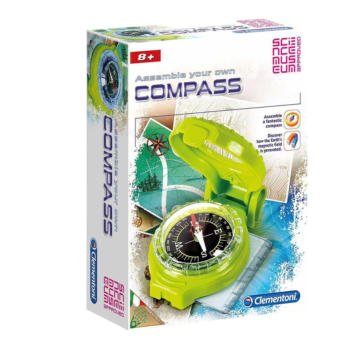 Clementoni, Science Museum, Compass, Construction Set, 61273, Unisex, 8+ years - Feel You
