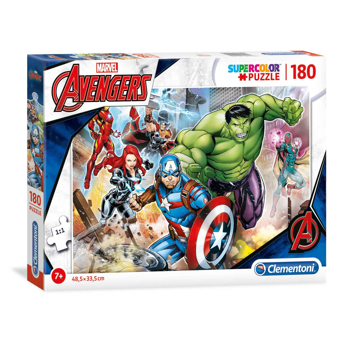 Clementoni, SuperColor, The Avengers, Puzzle, For Boys, 7+ years, 180 - Feel You