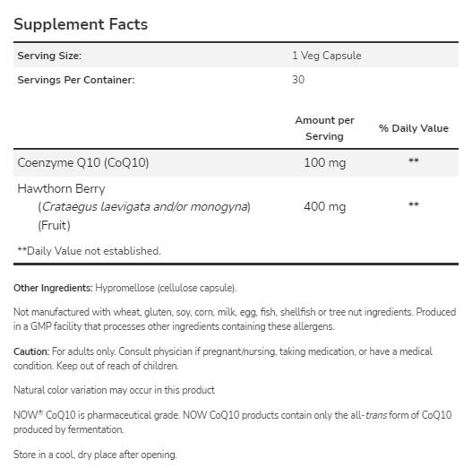 CoQ10 100 mg | with Hawthorn Berry - 180 капсули - Feel You
