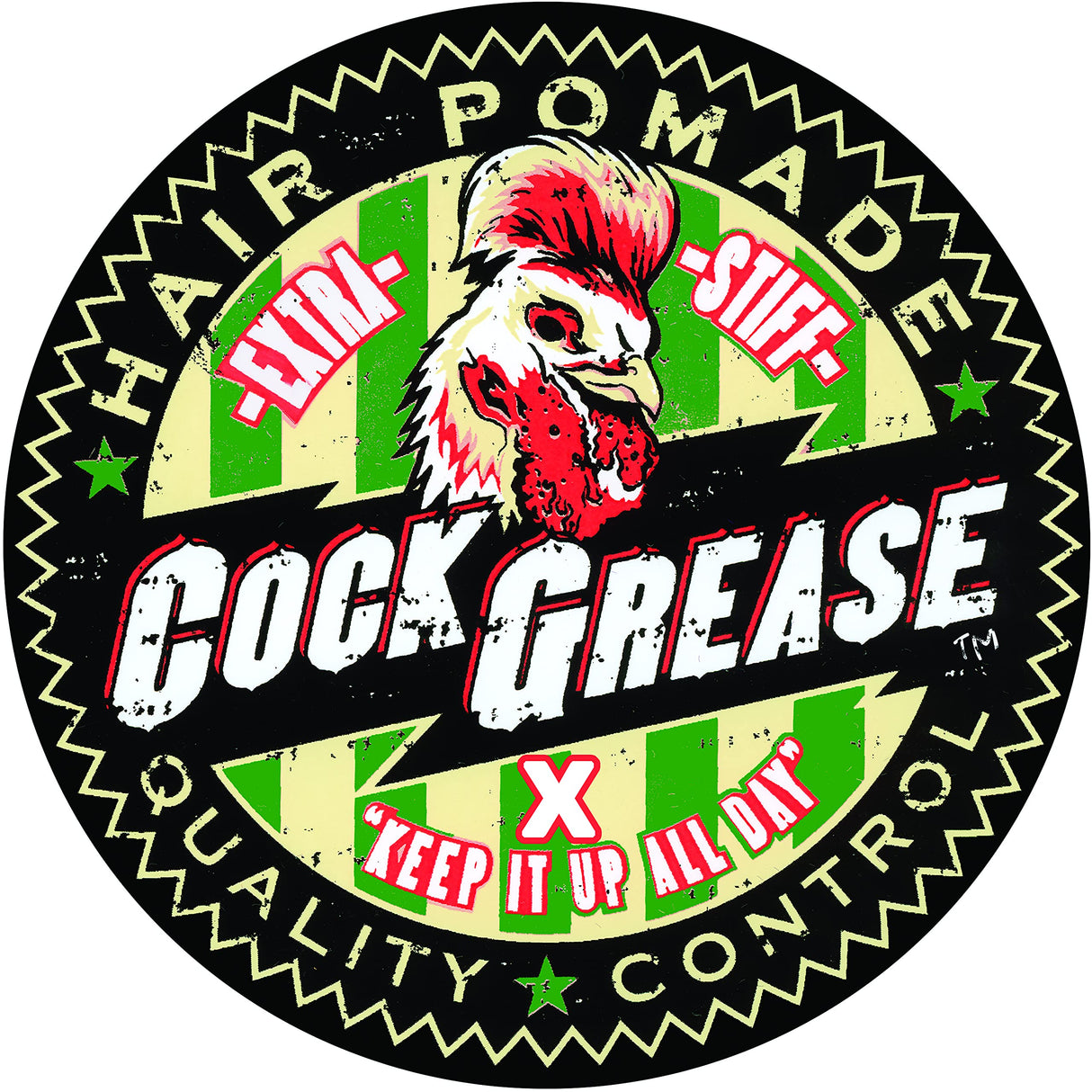 Cock Grease, Extra Slick No X, Hair Styling Pomade, Shine Finish, Extra Hold, 100 g - Feel You