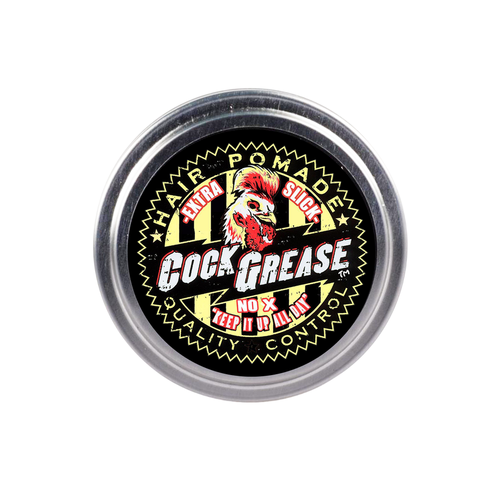 Cock Grease, Extra Slick No X, Hair Styling Pomade, Shine Finish, Extra Hold, 50 g - Feel You