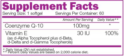 Coenzyme Q10 100 mg 60 Гел капсули - Feel You