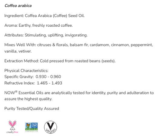 Coffee Oil | 100% Pure Coffea Arabica - 30 мл - Feel You
