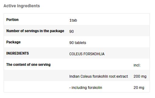 Coleus Forskohlii / 90 Tabs - Feel You