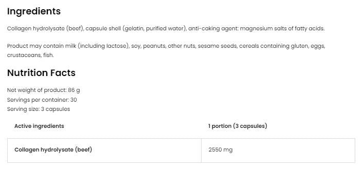 Collagen 2550 90 капсули - Feel You