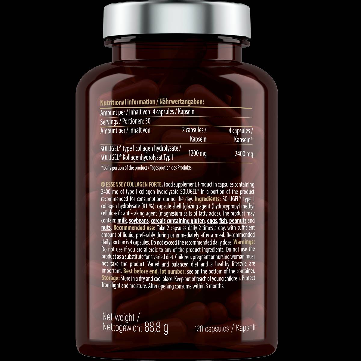 Collagen Forte 600 mg - 120 капсули - Feel You