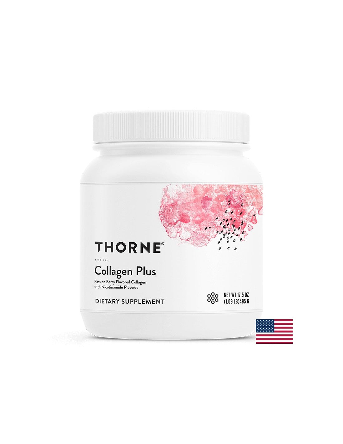 Колаген, серамиди и никотинамид рибозид - Collagen Plus – за сияеща кожа и здрава коса, 495 g, прах с аромат на маракуя - Feel You