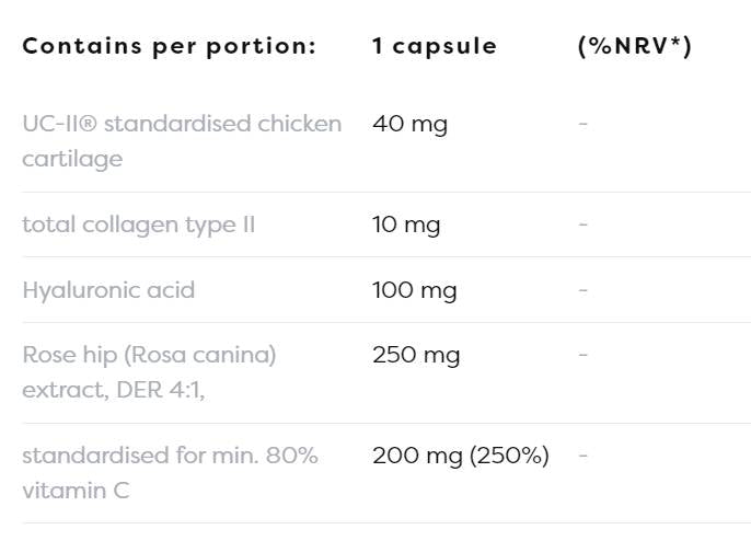Collagen Type II with Hyaluronic Acid - 30 капсули - Feel You
