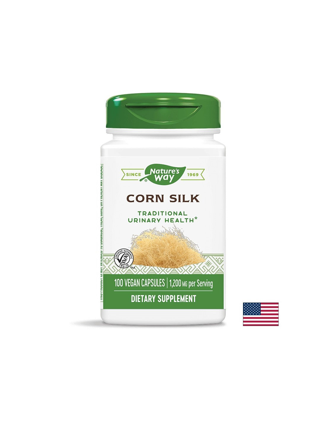 Диуретик за бъбречно здраве - Царевична коса - Corn Silk 400 mg, 100 капсули Nature’s Way - Feel You