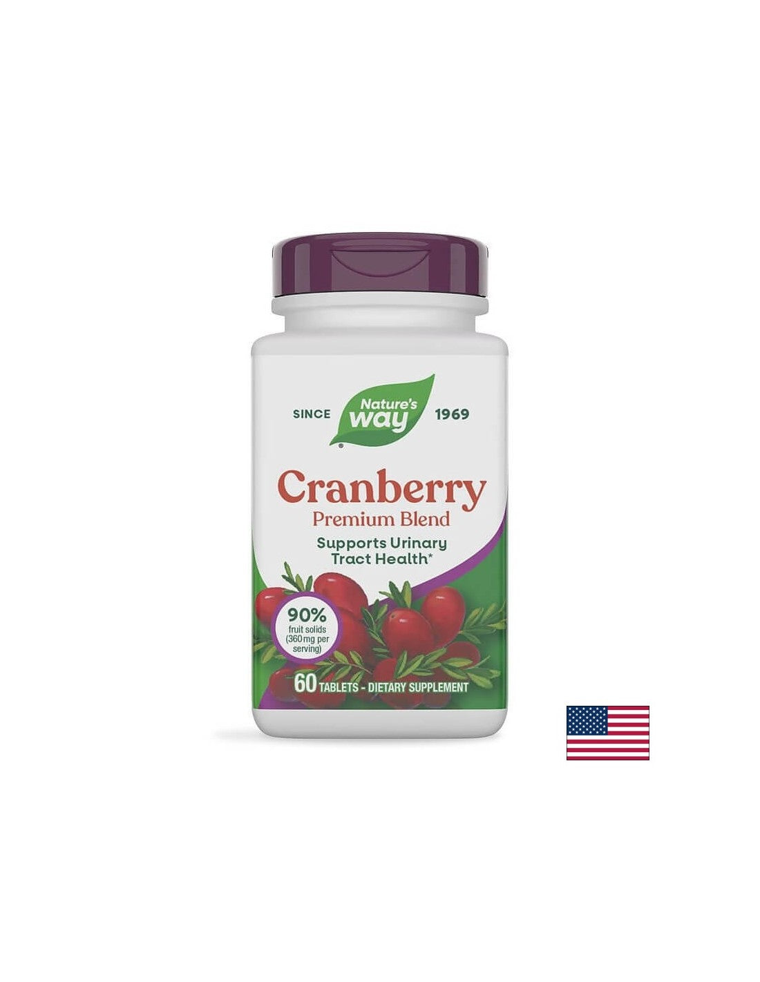 Cranberry/ Червена боровинка 400 mg х 60 таблетки Nature’s Way - Feel You
