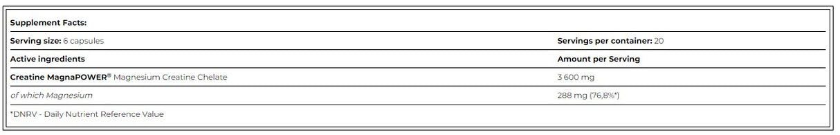 Creatine MagnaPOWER® / 120 caps. - Feel You