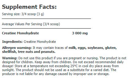 Creatine Monohydrate 250g PACK Powder - Feel You