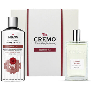 Cremo - Bourbon & Oak Set - body care gift set - Feel You