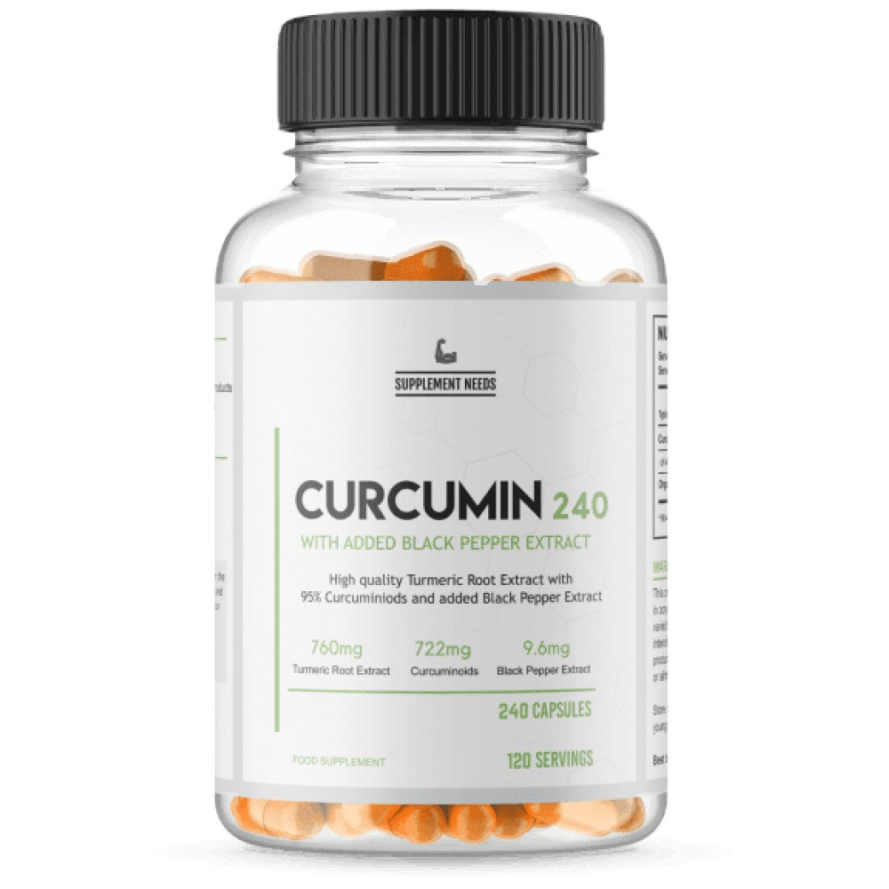 Curcumin & Black Pepper Extract - 240 капсули - Feel You