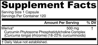 Curcumin Phytosome 500 mg | Meriva® - 120 капсули - Feel You