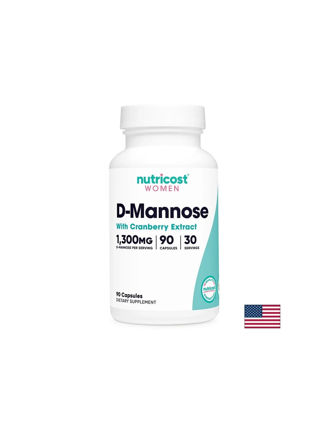 D-маноза 1300 mg + Червена боровинка 500 mg – Уринарно здраве (формула за жени), 90 капсули - Feel You